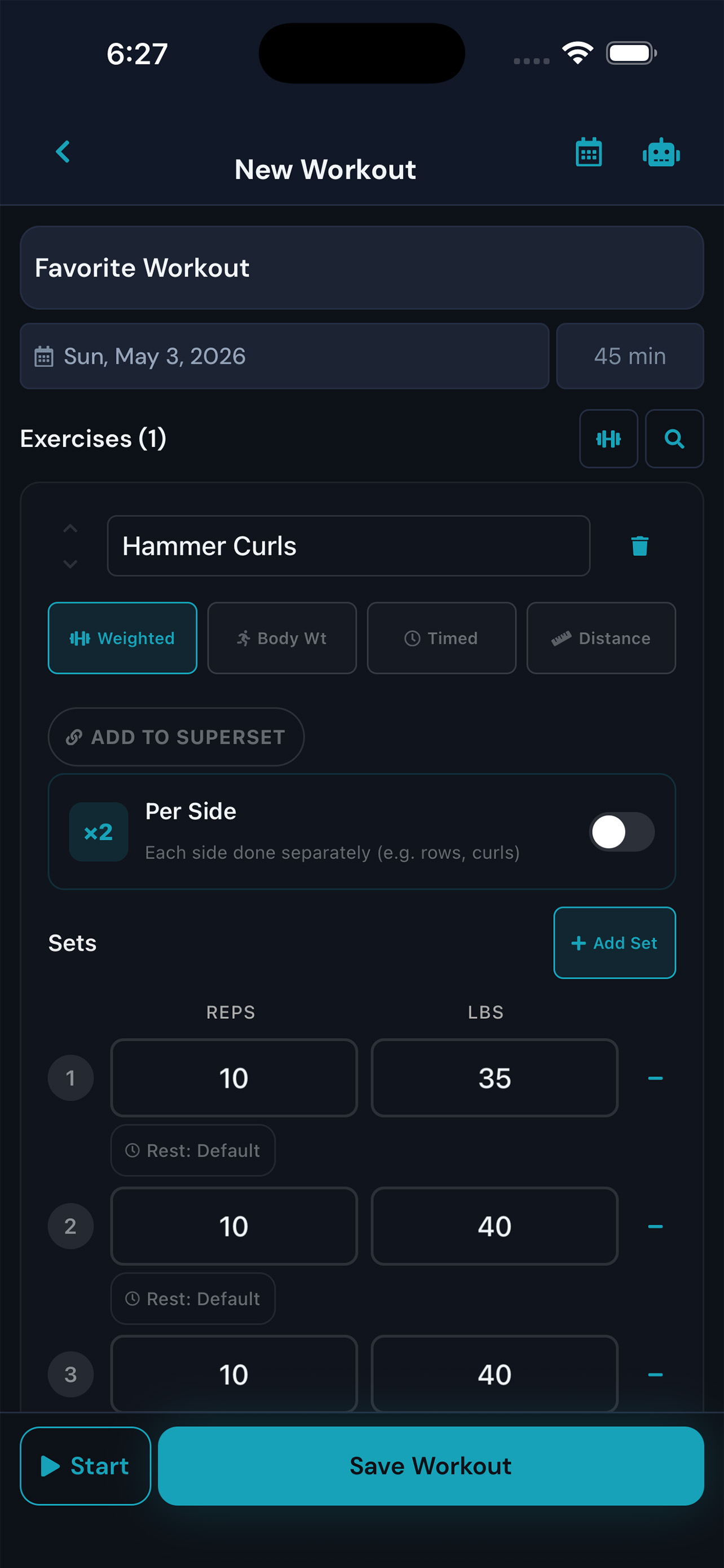 MaximumFit - Workout Builder